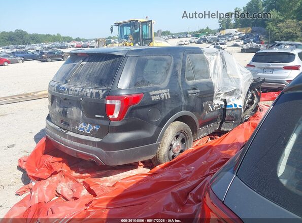1FM5K8AR1HGD06456 2017 FORD UTILITY POLICE INTERCEPTOR Black Tył prawy