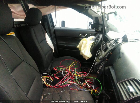 1FM5K8AR1HGD06456 2017 FORD UTILITY POLICE INTERCEPTOR Black Widok wnętrza z przodu