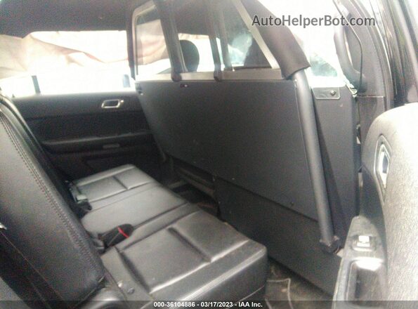 1FM5K8AR1HGD06456 2017 FORD UTILITY POLICE INTERCEPTOR Black Widok naklejki z numerem VIN