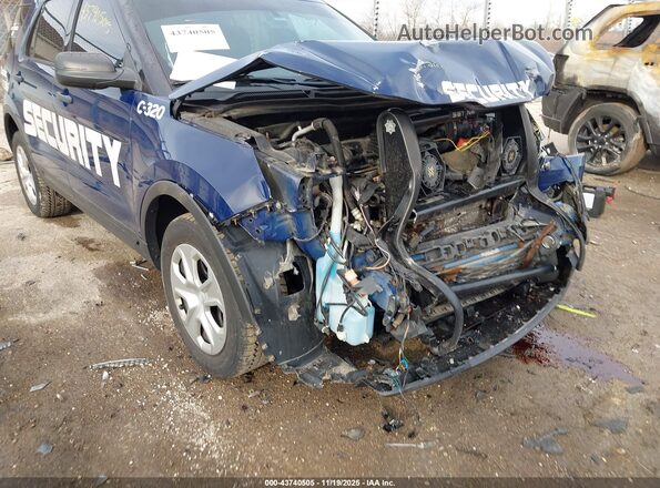 1FM5K8AR3GGA19215 2016 FORD UTILITY POLICE INTERCEPTOR Blue Вид спереду