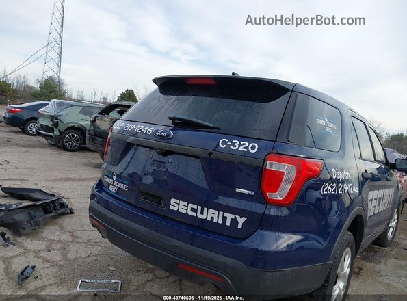 1FM5K8AR3GGA19215 2016 FORD UTILITY POLICE INTERCEPTOR Blue 
