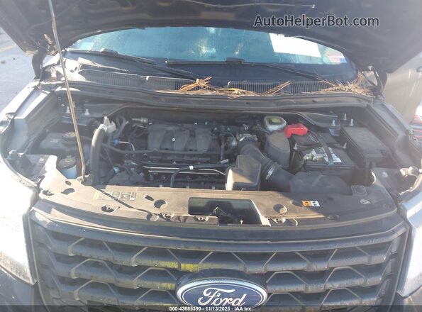 1FM5K8AR6HGC86995 2017 FORD UTILITY POLICE INTERCEPTOR Black Widok z tyłu