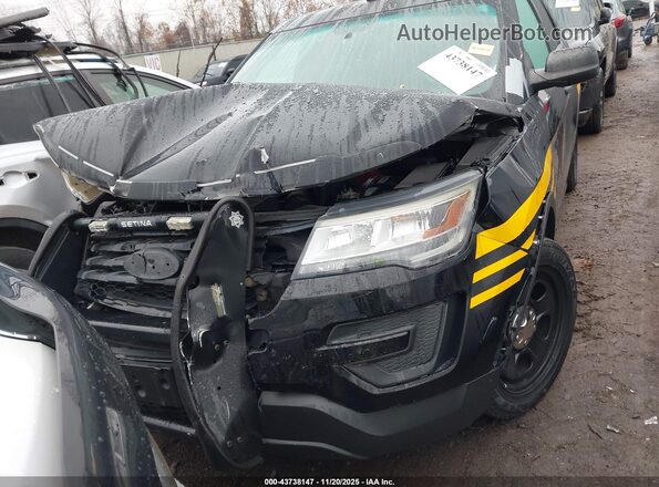1FM5K8AR8HGD58375 2017 FORD UTILITY POLICE INTERCEPTOR Черный Вид панели приборов