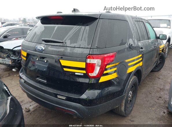1FM5K8AR8HGD58375 2017 FORD UTILITY POLICE INTERCEPTOR Черный Задняя правая четверть