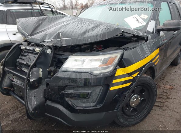 1FM5K8AR8HGD58375 2017 FORD UTILITY POLICE INTERCEPTOR Черный Вид салона спереди