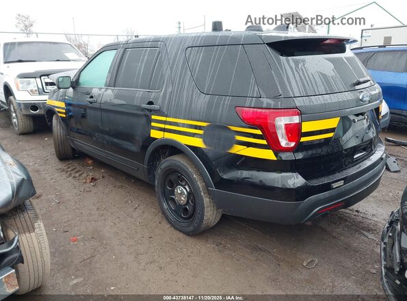 1FM5K8AR8HGD58375 2017 FORD UTILITY POLICE INTERCEPTOR Черный Задняя левая четверть