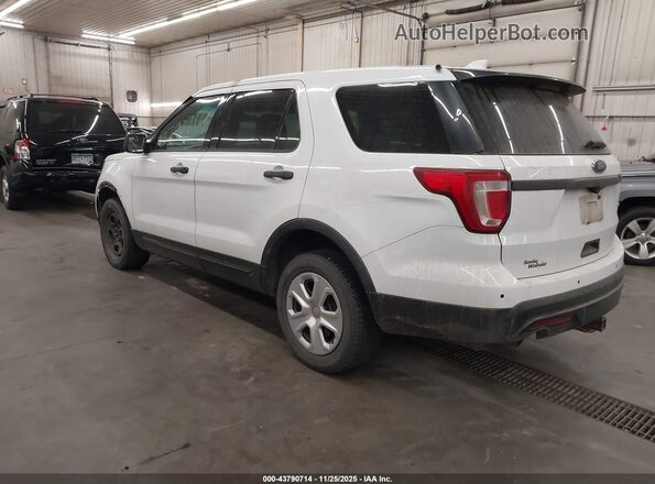 1FM5K8AR9GGA29151 2016 FORD UTILITY POLICE INTERCEPTOR Белый Задняя левая четверть