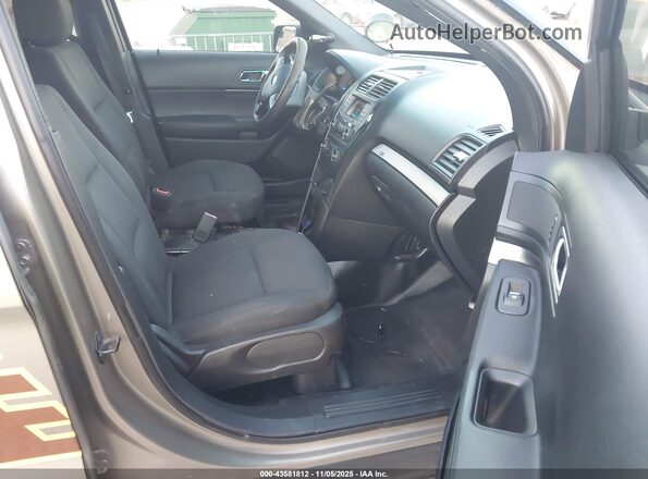 1FM5K8ARXHGA80899 2017 FORD UTILITY POLICE INTERCEPTOR Beige Front interior view