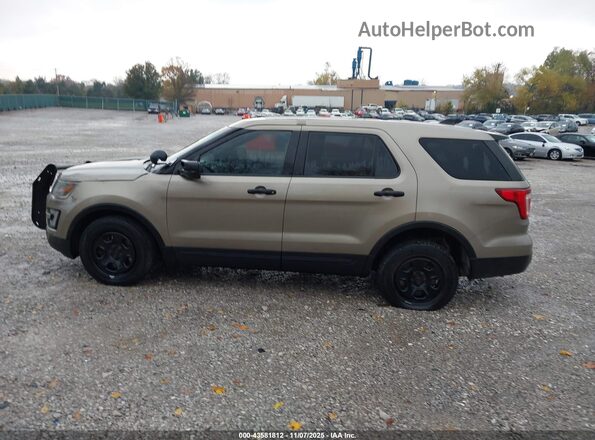 1FM5K8ARXHGA80899 2017 FORD UTILITY POLICE INTERCEPTOR Beige 360 interior view