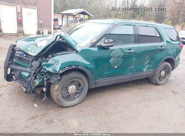 1FM5K8ARXJGC34470 2018 FORD POLICE INTERCEPTOR Green Передня ліва чверть
