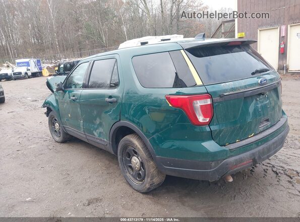 1FM5K8ARXJGC34470 2018 FORD POLICE INTERCEPTOR Green Задня ліва чверть