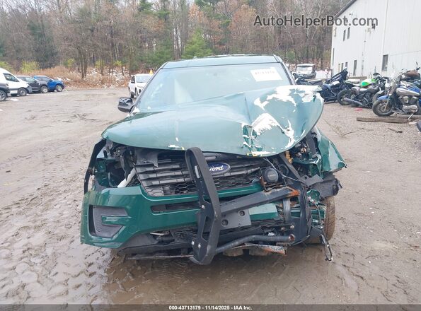 1FM5K8ARXJGC34470 2018 FORD POLICE INTERCEPTOR Green Вид спереду