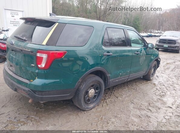 1FM5K8ARXJGC34470 2018 FORD POLICE INTERCEPTOR Green Задня права чверть