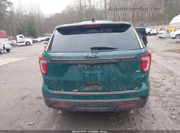 1FM5K8ARXJGC34470 2018 FORD POLICE INTERCEPTOR Green 