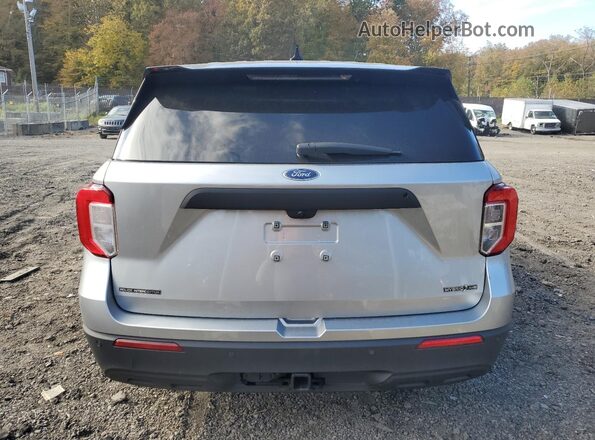 1FM5K8AW2LGC93361 2020 FORD FORD EXPLORER Silver Widok z tyłu
