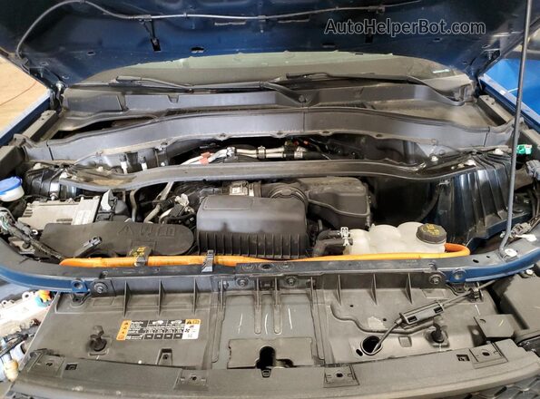 1FM5K8AW3MNA19115 2021 FORD FORD EXPLORER Blue ძრავის განყოფილების ხედი