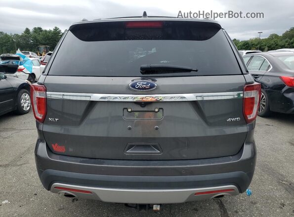 1FM5K8D83HGD14304 2017 FORD FORD EXPLORER Gray უკანა ხედი