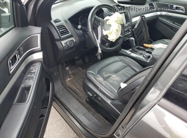 1FM5K8D83HGD14304 2017 FORD FORD EXPLORER Gray წინა პანელის ხედი