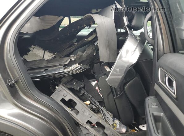 1FM5K8D83HGD14304 2017 FORD FORD EXPLORER Gray უკანა სალონის ხედი