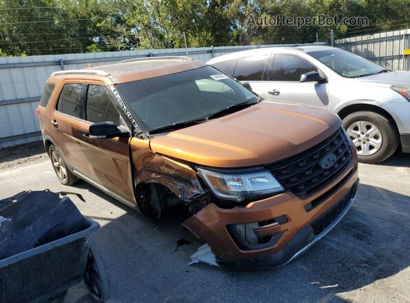 1FM5K8D85HGA28308 2017 FORD FORD EXPLORER Orange წინა მარჯვენა