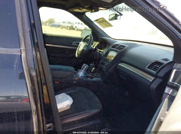 1FM5K8D86JGA24502 2018 FORD FORD EXPLORER Black Front interior view