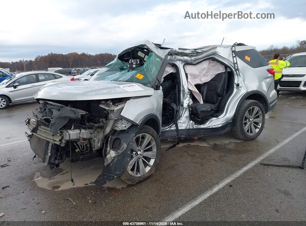 1FM5K8F80JGA28820 2018 FORD FORD EXPLORER Silver Przód lewy