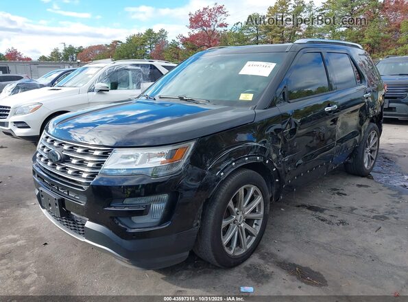 1FM5K8F87HGA34883 2017 FORD FORD EXPLORER Black Առջևի ձախ երեք քառորդ տեսարան