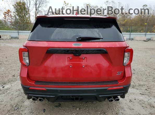 1FM5K8GC1LGD04458 2020 FORD FORD EXPLORER Red Rear view