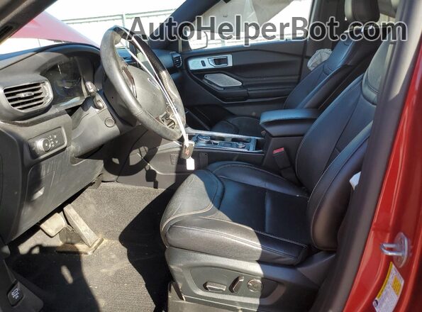1FM5K8GC6LGA57678 2020 FORD FORD EXPLORER Red Vista interior delantera