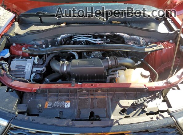 1FM5K8GC6LGA57678 2020 FORD FORD EXPLORER Red Vista del compartimento del motor
