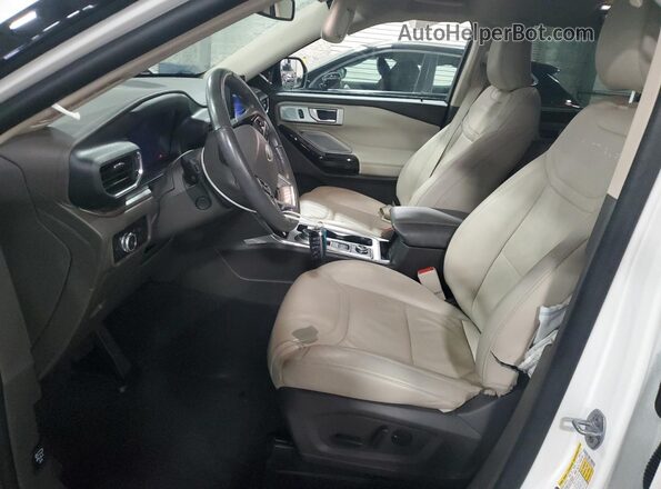 1FM5K8HC7NGC08724 2022 FORD FORD EXPLORER Белый Вид салона спереди