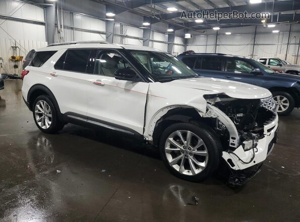 1FM5K8HC7NGC08724 2022 FORD FORD EXPLORER Белый Передняя правая четверть