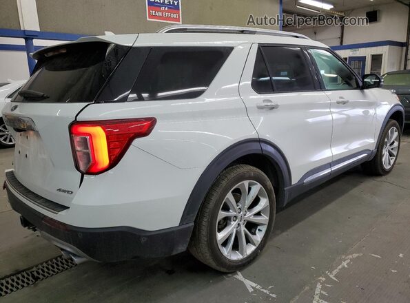 1FM5K8HCXMGA06247 2021 FORD FORD EXPLORER Белый Задняя правая четверть