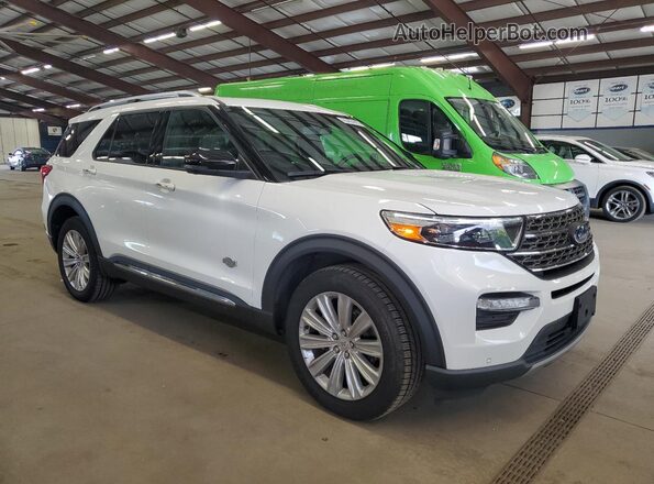 1FM5K8LC6MGC43972 2021 FORD FORD EXPLORER White Przód prawy
