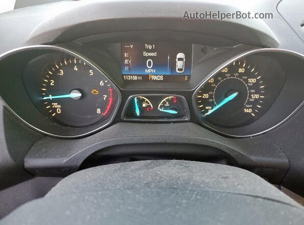 1FMCU0GD2HUB20621 2017 FORD ESCAPE Silver ხელსაწყოთა პანელის ხედი