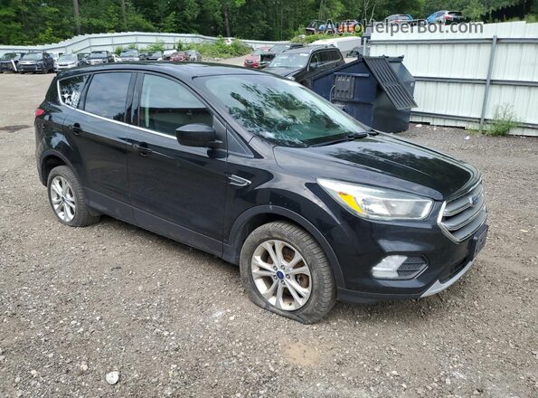 1FMCU9GD2HUC40942 2017 FORD ESCAPE Black Przód prawy