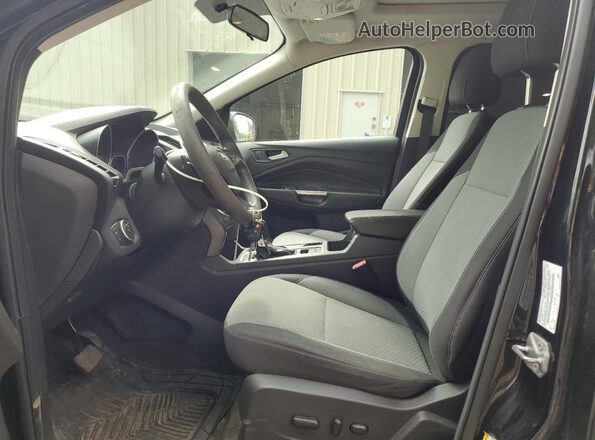 1FMCU9GD2HUC40942 2017 FORD ESCAPE Black Widok wnętrza z przodu