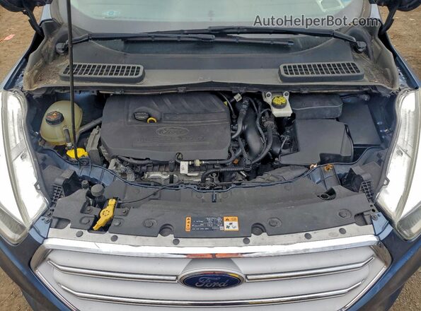 1FMCU9GD6JUA29197 2018 FORD ESCAPE Blue Вид задньої частини салону