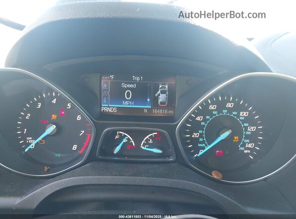 1FMCU9GX2GUA58635 2016 FORD ESCAPE Gray Widok tylnych siedzeń