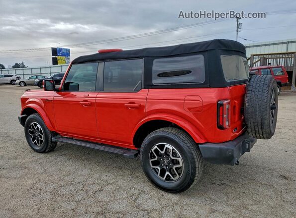 1FMDE5DH7NLA98557 2022 FORD BRONCO Красный Задняя левая четверть