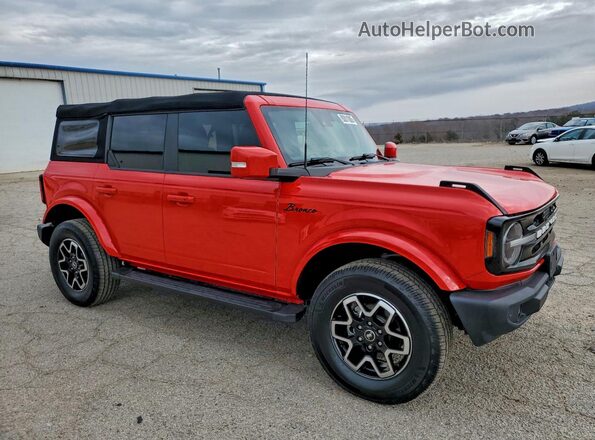1FMDE5DH7NLA98557 2022 FORD BRONCO Красный Передняя правая четверть