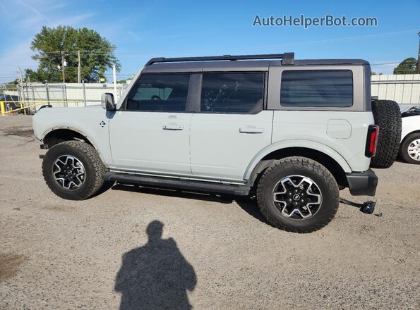 1FMEE5DP0NLB31183 2022 FORD BRONCO Серебряный Задняя левая четверть