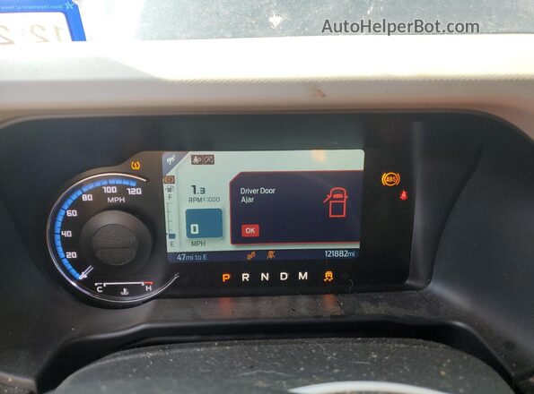 1FMEE5DP1MLB01561 2021 FORD BRONCO Blue Widok zestawu wskaźników
