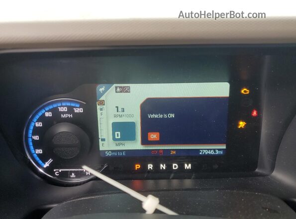 1FMEE5DP3MLA61810 2021 FORD BRONCO Blue ხელსაწყოთა პანელის ხედი