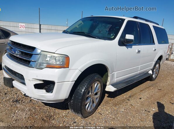 1FMJK2AT0GEF14166 2016 FORD EXPEDITION EL White Передня ліва чверть