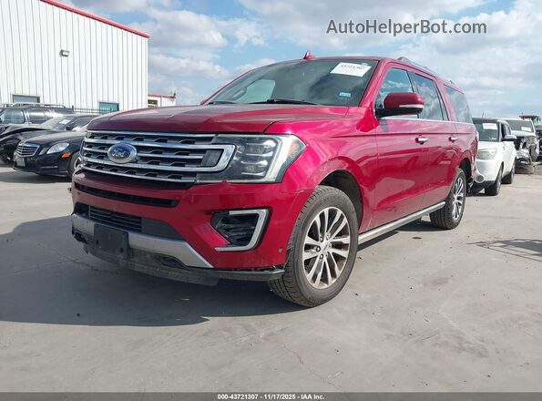 1FMJK2AT6JEA49092 2018 FORD EXPEDITION MAX Red Front left