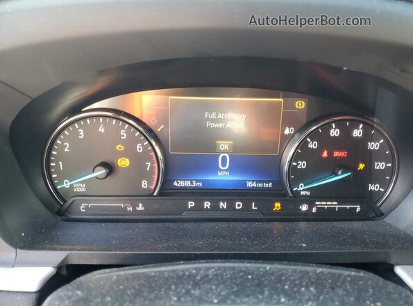 1FMSK7DH2NGC40561 2022 FORD FORD EXPLORER Gray Instrument cluster view
