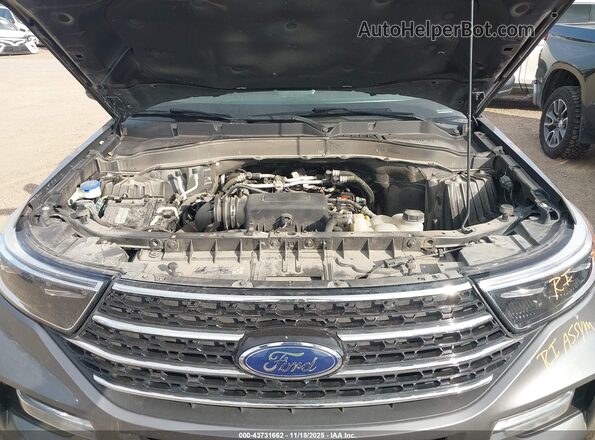 1FMSK7DH3MGC04585 2021 FORD FORD EXPLORER Gray Вид ззаду