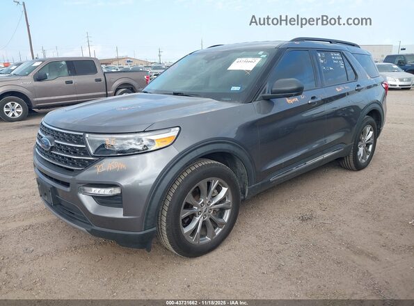 1FMSK7DH3MGC04585 2021 FORD FORD EXPLORER Gray Передня ліва чверть