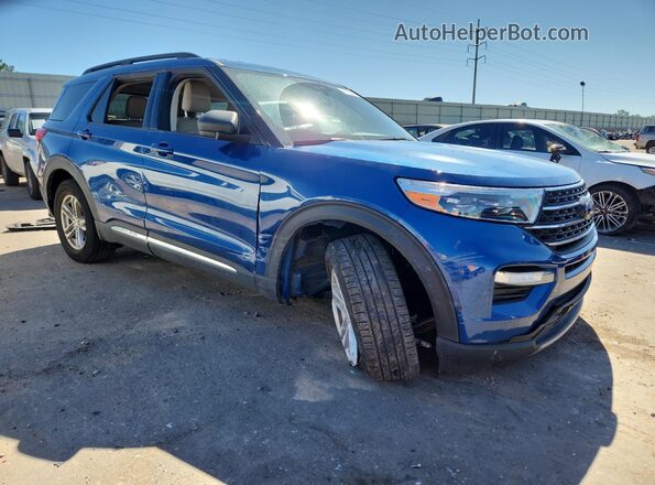 1FMSK7DH5NGC33331 2022 FORD FORD EXPLORER Blue Delantero derecho
